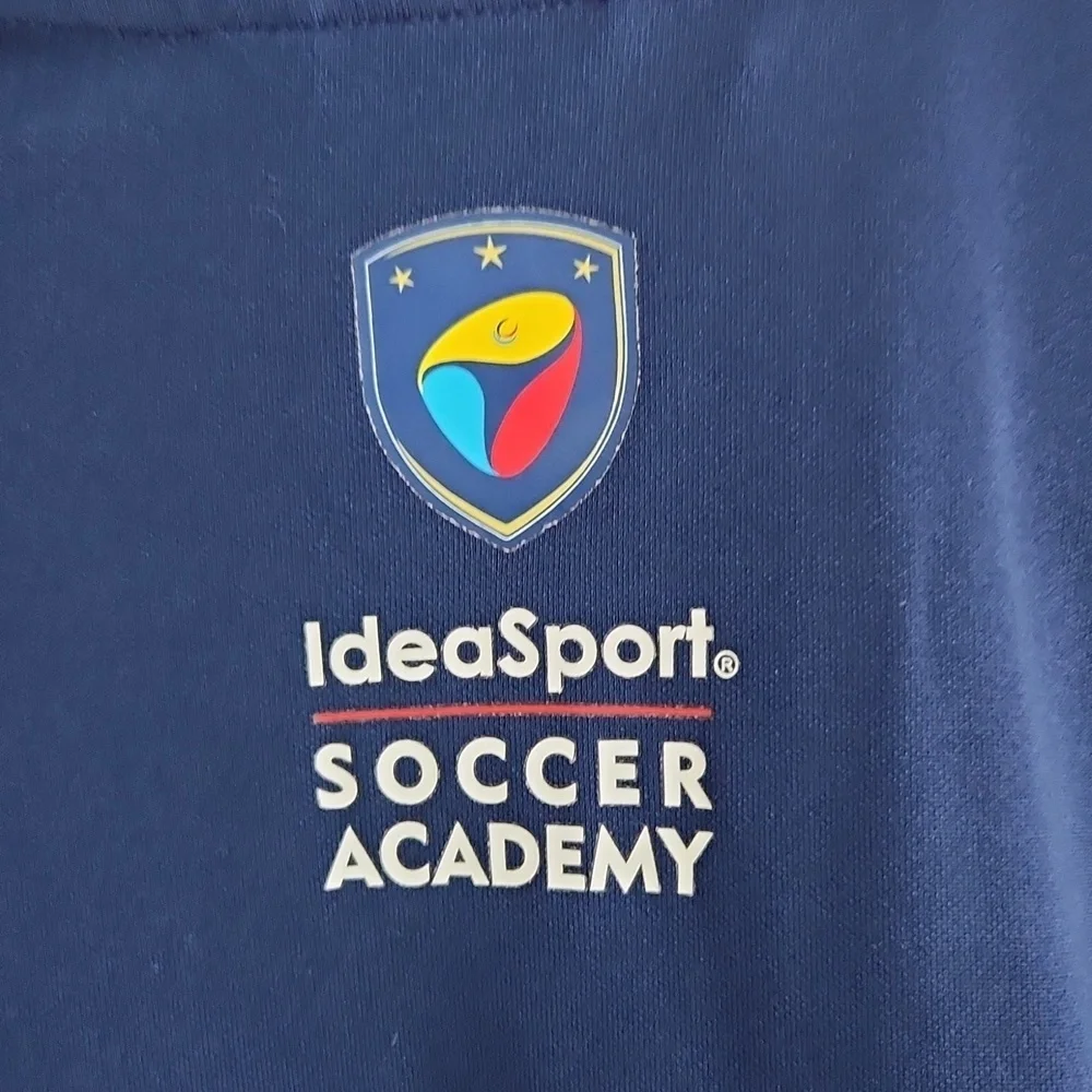 Adidas Idea Sport Soccer Academy Jacket Size L Blue White Blokecore
